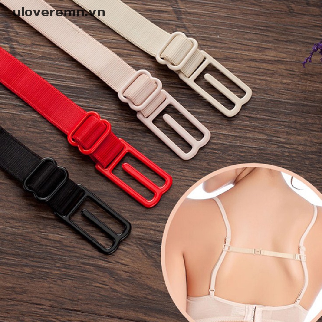 Uloveremn Dây Áo Ngực Co Giãn Đôi Chống Trượt Có Khóa Cài Dành Cho Nữ