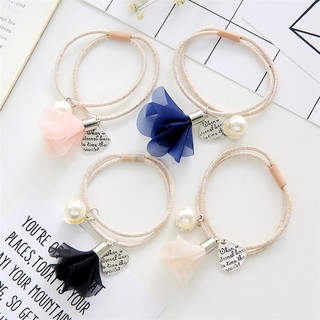 Cột tóc hoa rơi hàn quốc vải voan dây đôi (BT 38)