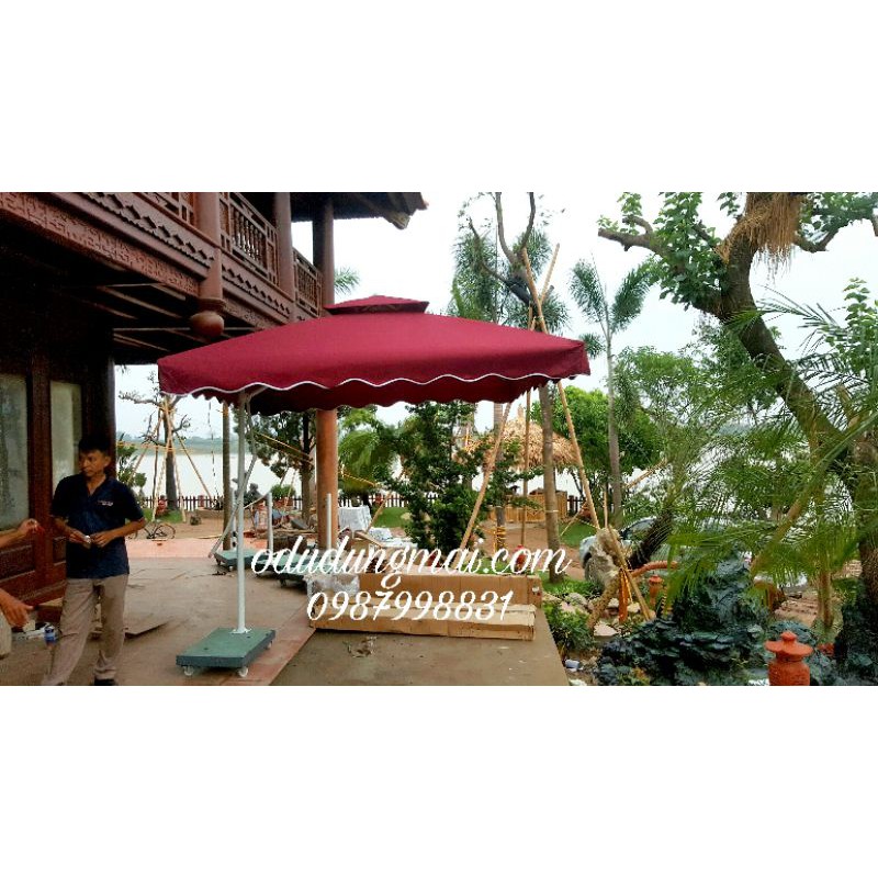 Ô LỆCH TÂM VUÔNG 2M5X2M5 Hàng nhập khẩu loại 1 ( Đã bao gồm chân đế bánh xe ) | BigBuy360 - bigbuy360.vn