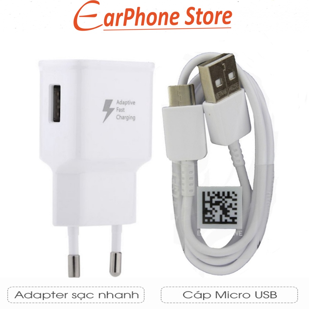 [ HỖ TRỌ SẠC NHANH ] Bộ Củ Sạc Và Dây Sạc Samsung Micro USB Dùng Cho Điên Thoại Androi, SAMSUNG, XIAOMI,..