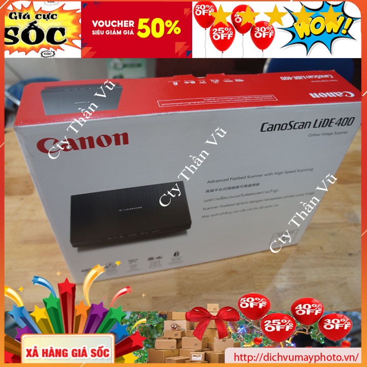 Máy scan lide 400 mới 100% hãng Canon bảo hành có hỗ trợ kỹ thuật nhanh gọn Kholinhkienmayin SP002400