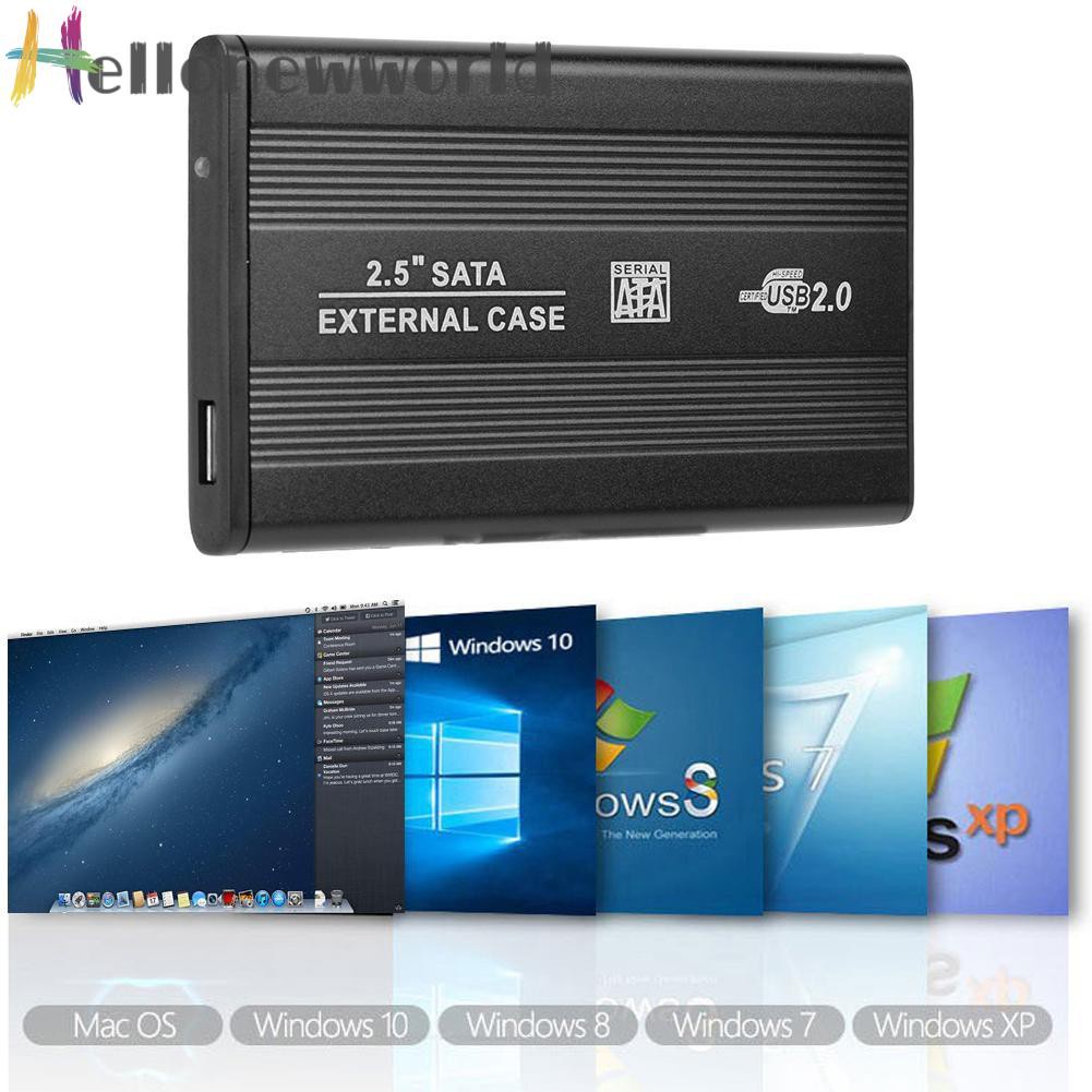 Hộp Đựng Ổ Cứng Sata Usb 2.0 2.5 Inch Bằng Hợp Kim Nhôm | BigBuy360 - bigbuy360.vn