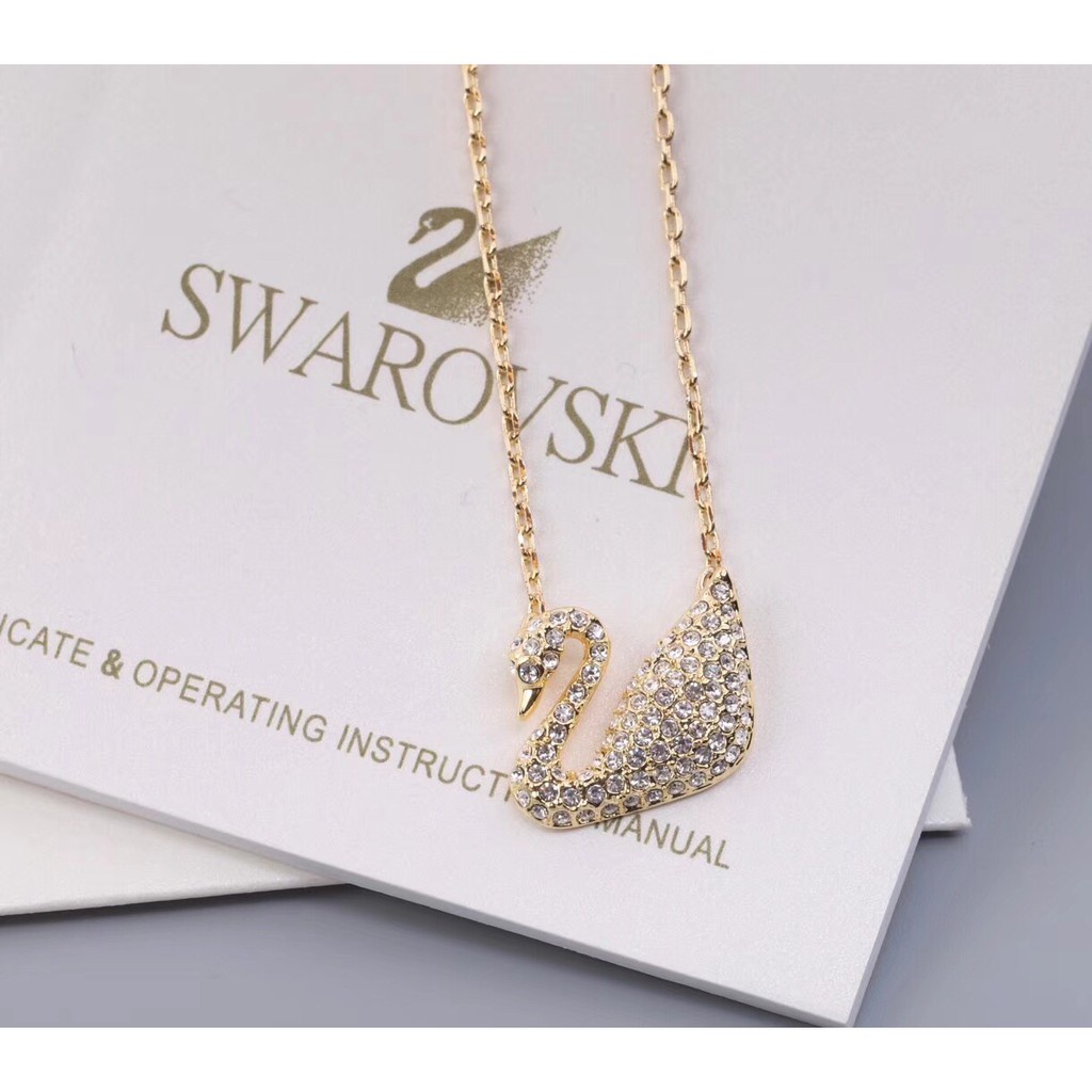 Vòng cổ bạc mặt hình chim thiên nga đính pha lê lấp lánh sang trọng 5007735