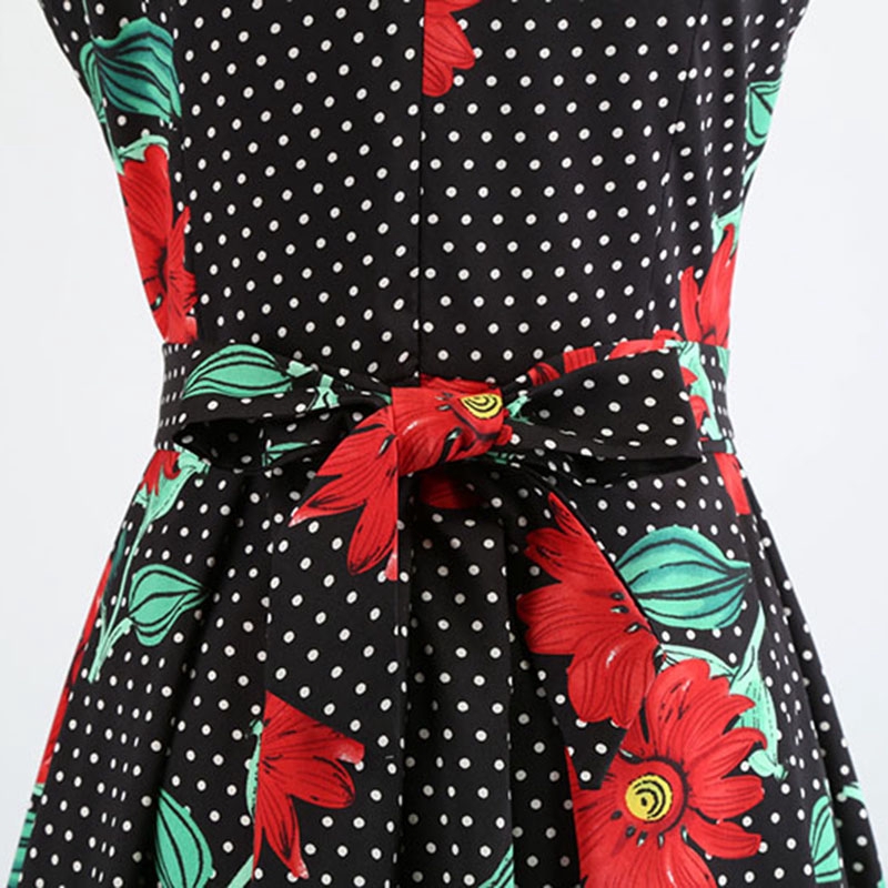 Đầm Xòe 50s Họa Tiết Hoa Vintage Cho Nữ | BigBuy360 - bigbuy360.vn