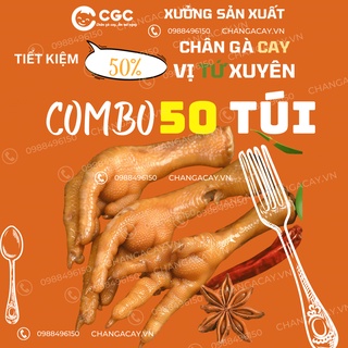 Combo sỉ bịch 50 chân gà cay 3 Miền MKJ việt nam hương vị tứ xuyên MIX 3 LOẠI