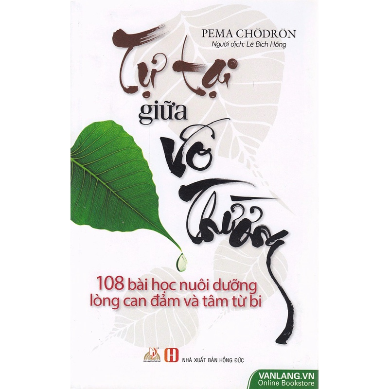 Sách -Tự Tại Giữa Vô Thường - 108 Bài Học Nuôi Dưỡng Lòng Can Đảm Và Tâm Từ Bi (Pema Chodron- Văn Lang)