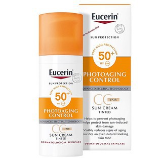 [VŨ KHÍ CHỐNG NẮNG] EUCERIN KEM CN TRANG ĐIỂM - SUN FACE TINTED CC CREAM SPF50+