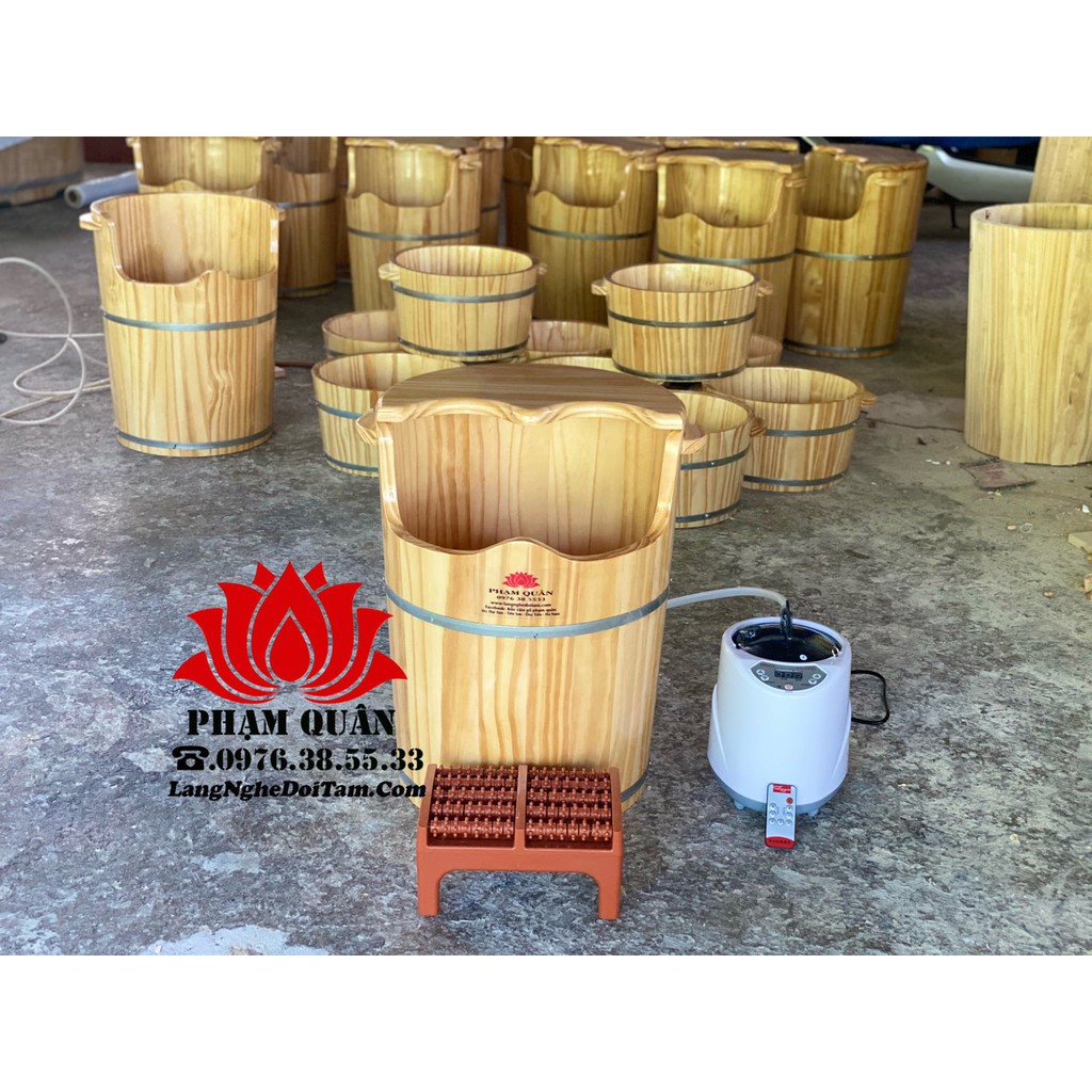 THÙNG GỖ XÔNG CHÂN