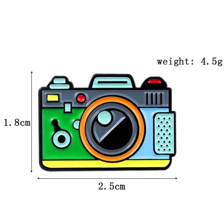 Sale 73% Huy Hiệu Cài Áo Hình Máy Ảnh Sáng Tạo, Green Giá gốc 26000đ - 1H88-7