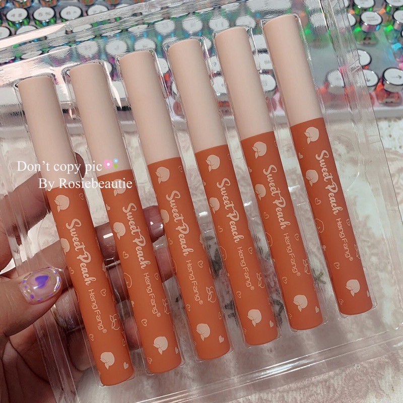 Set 5 son thỏi HENGFANG đào | BigBuy360 - bigbuy360.vn