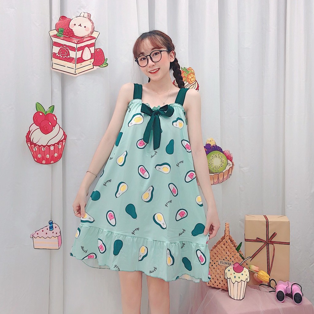 Váy 2 dây có đệm mút MÙA HÈ cực kì thoải mái - 𝐕𝟏𝟐𝟕 | BigBuy360 - bigbuy360.vn