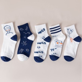 Set 5 Đôi Tất Nữ Cao Cổ Ms.Hello
