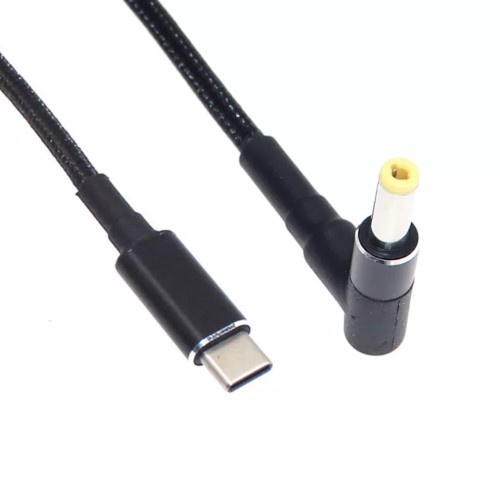 Dây cáp sạc PD 100W USB Type C sang DC DC 4.8x1.7mm / 4.8*1.7mm chuyên dụng cho laptop HP Asus