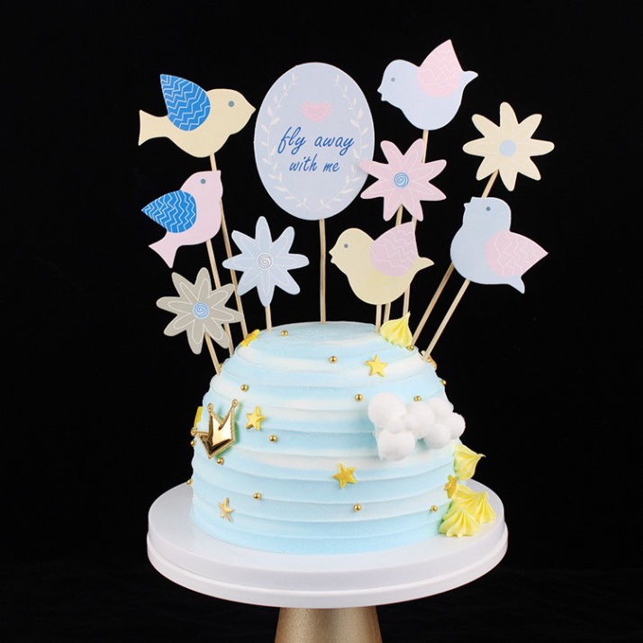 5 Set cắm tổng hợp trang trí bánh kem, trang trí bánh sinh nhật