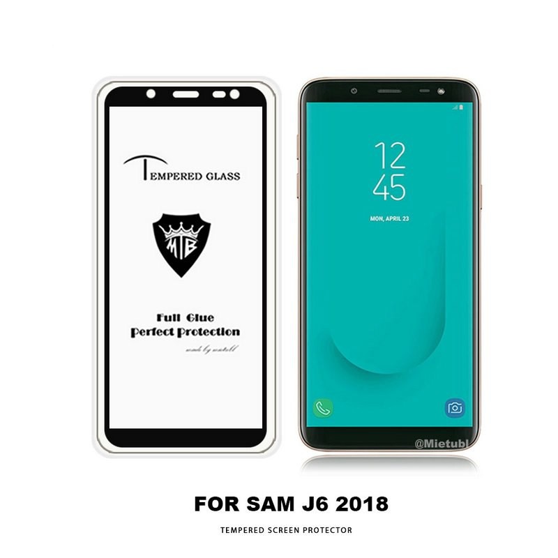 Kính cường lực Samsung J6 2018 FULL Màn, FULL KEO Silicon