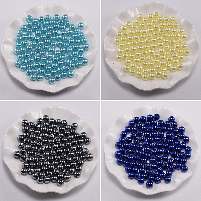 Set 400 Hạt Ngọc Trai 3mm Bằng Nhựa ABS Dành Cho Làm Trang Sức DIY