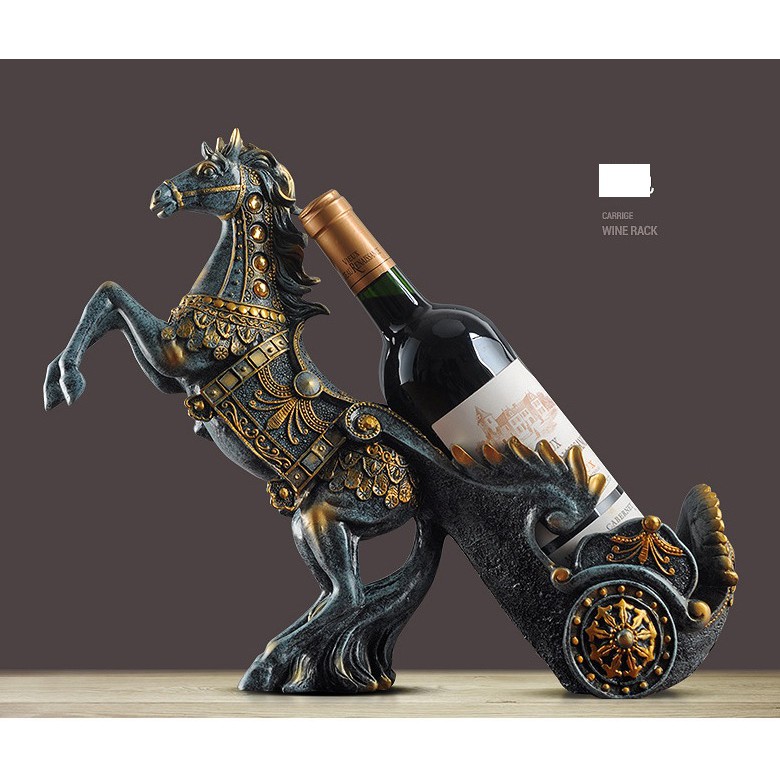 Ngựa Kéo Rượu, Kệ Đựng Rượu Hình Con Ngựa NKR01