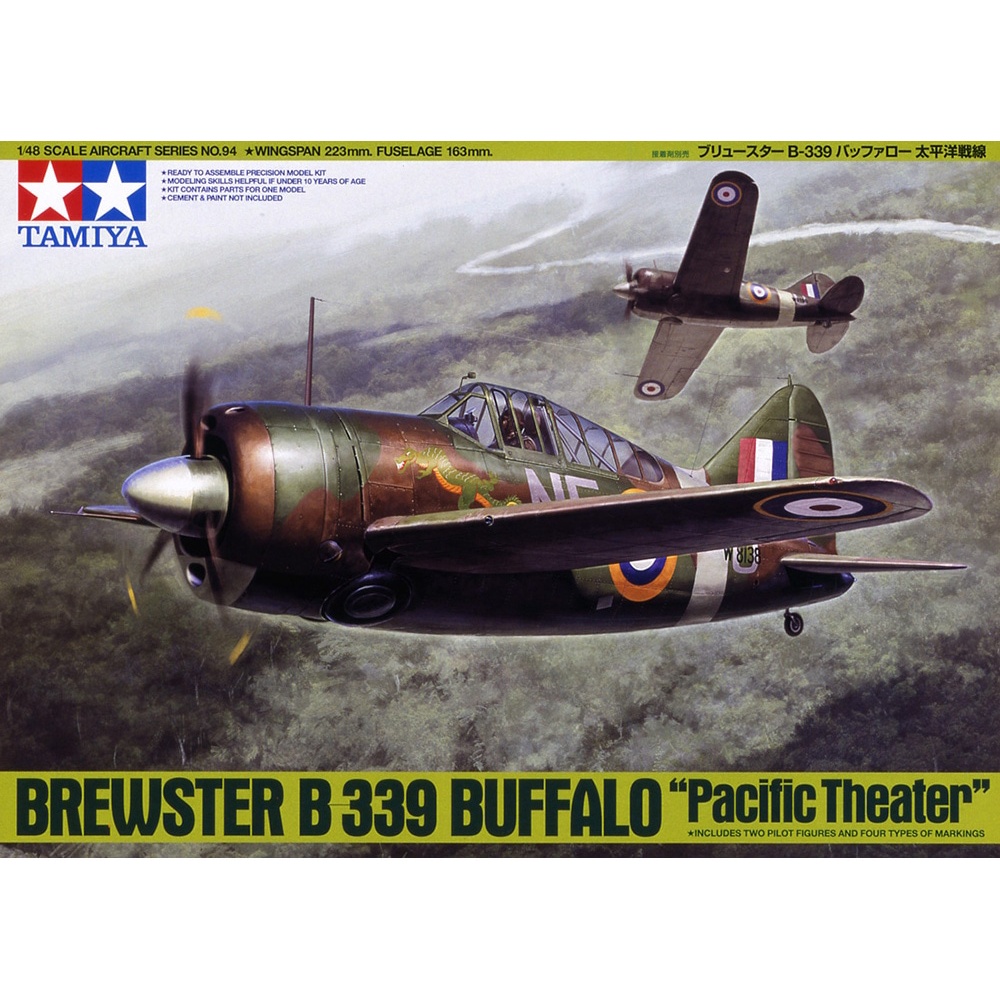 61094 Mô hình máy bay quân sự 1/48 SCALE BREWSTER B-339 BUFFALO "Pacific Theater"