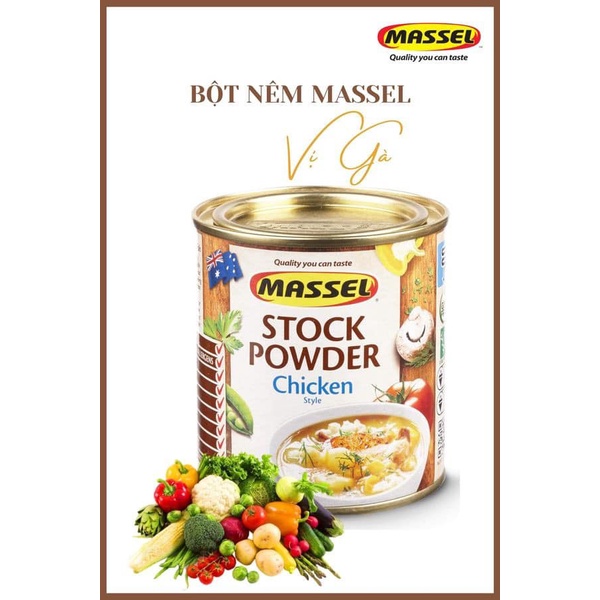 Hạt Nêm Massel Úc 100% Không Bột Ngọt Vị Gà 168g