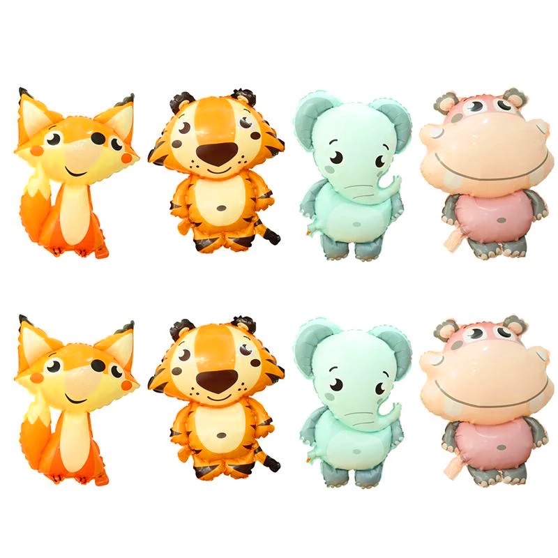 set 4 bóng động vật kèm bơm bóng