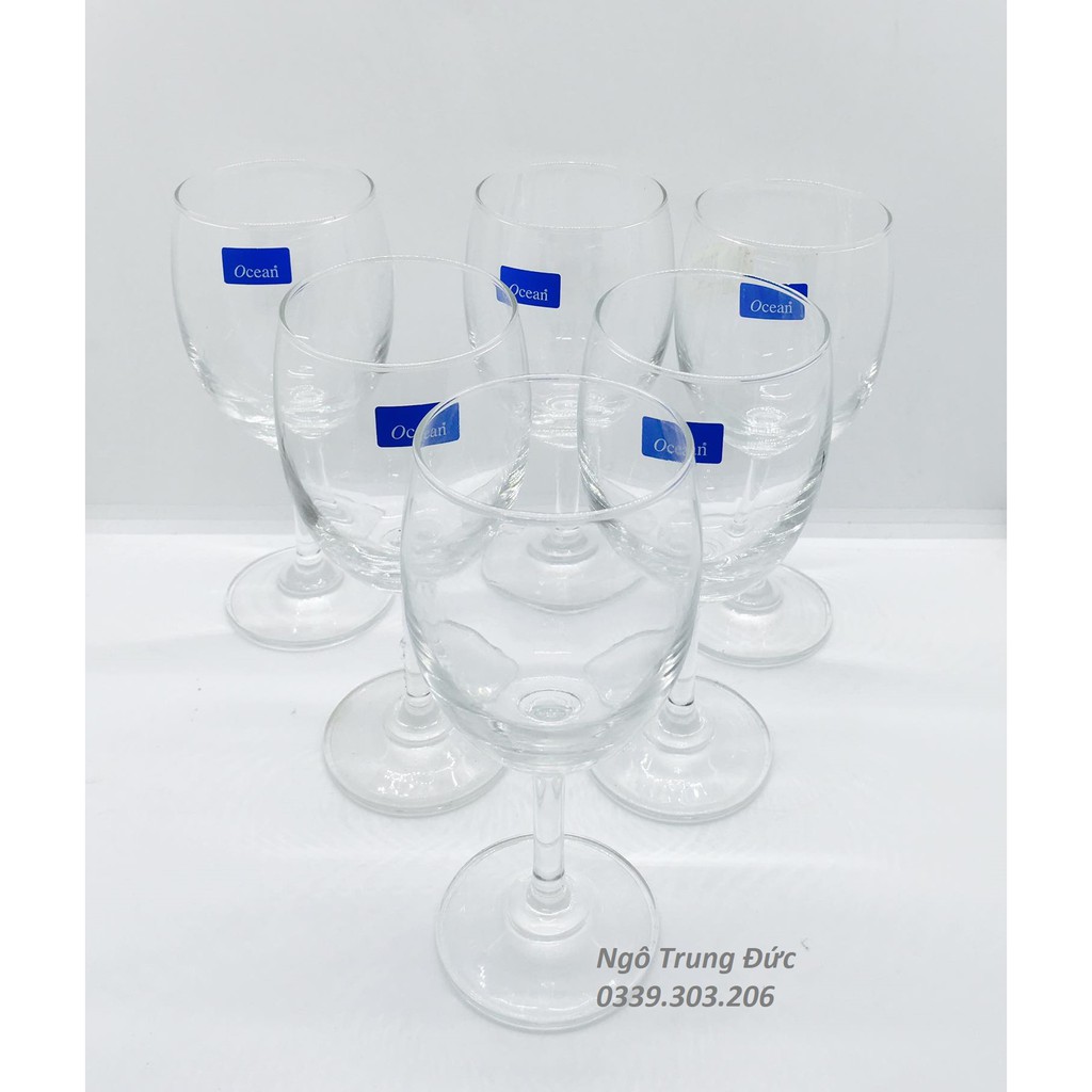 Ly rượu vang Ocean classic red wine tặng 1 khui rượu