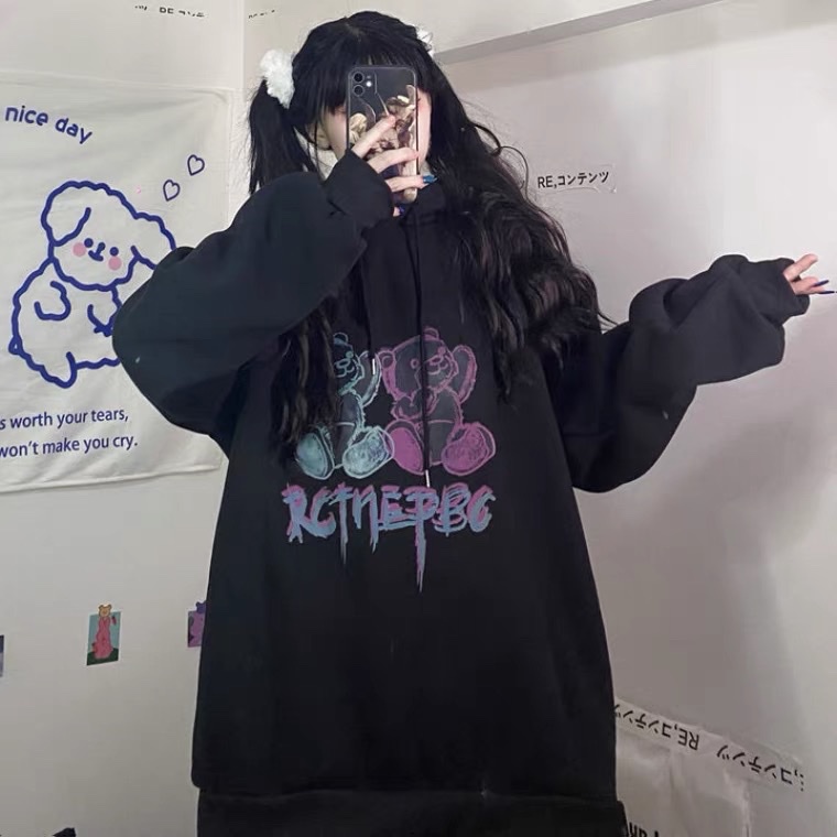 Áo hoodie nữ form rộng KOALA, hoodie nữ form rộng có mũ unisex chất nỉ dày dặn - HODI01 | BigBuy360 - bigbuy360.vn