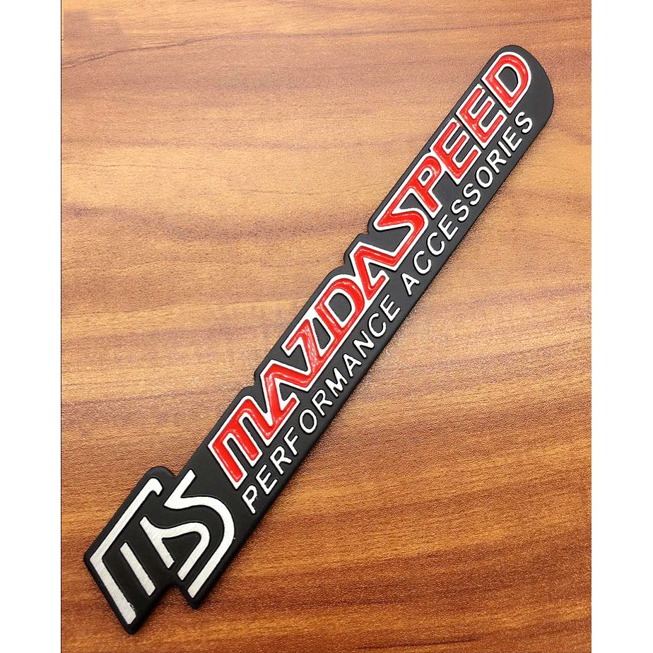 Miếng dán logo kim loại trang trí thân xe hơi Mazda