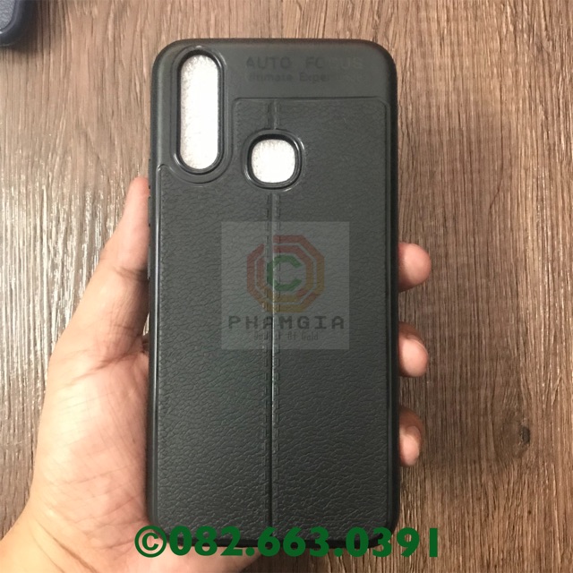 Ốp lưng vivo Y12/ Y15/ Y17 dẻo đen giả da (có video)