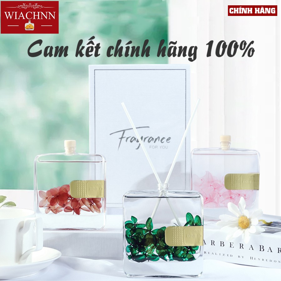 Tinh Dầu Thơm Phòng Thiên Nhiên WIACHNN 100ml Que Gỗ Lọ Khuếch Tán Hương Khử Mùi Thư Giãn QT100