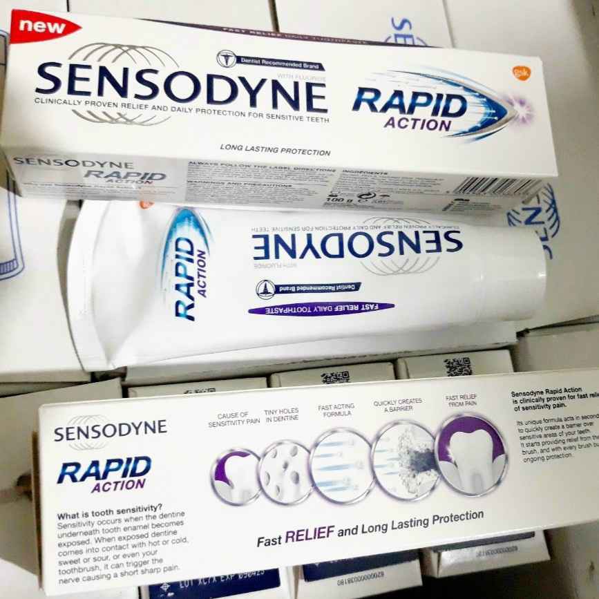 Kem đánh răng Sensodyne Rapid Action 100g - cvspharmacy