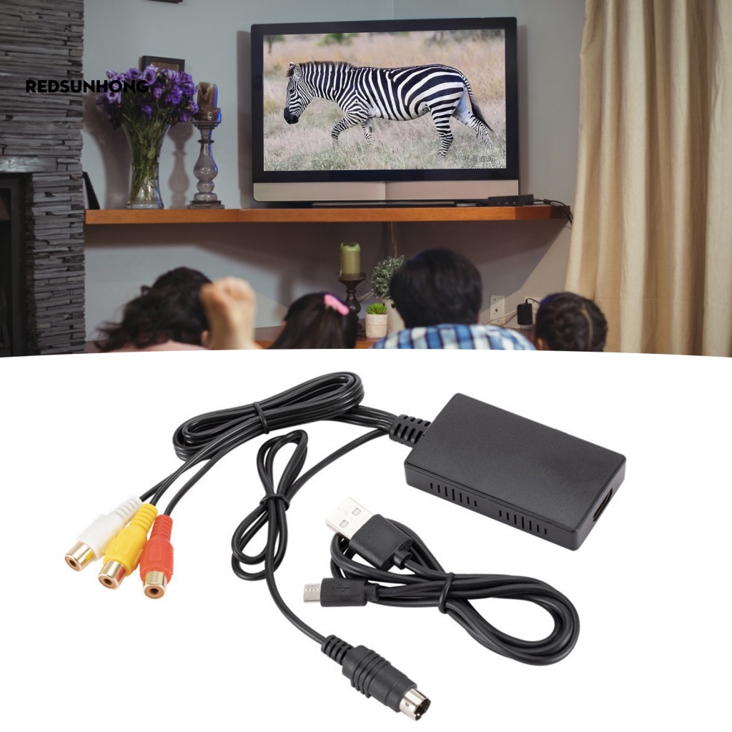 Bộ Chuyển Đổi Âm Thanh Từ S-video Sang 3 RCA Bằng ABS Chuyên Dụng Cho Gia Đình