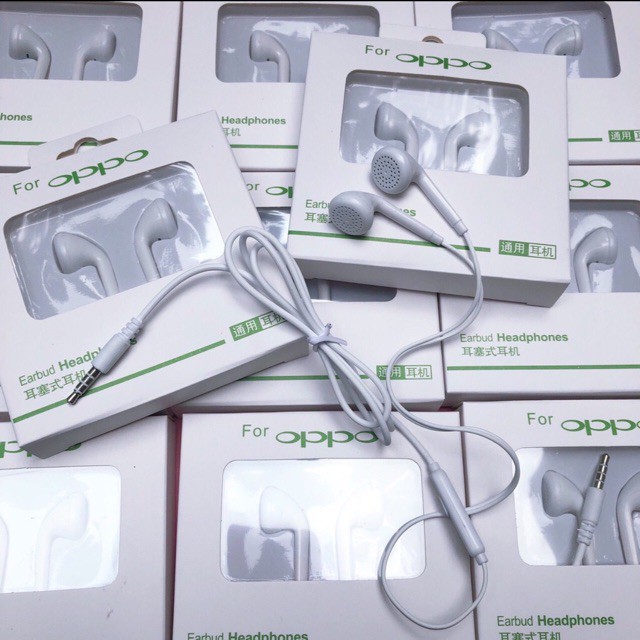 Tai nghe Oppo Hộp Trắng _Tai Nghe Sịn Jack cắm 3.5mm tiện dụng