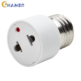 CHAMER- ~E27 Socket Lamp Adapter Bulb Light Holder Converter Base Led Splitter Flexible Extension【CHAMER-Home】
