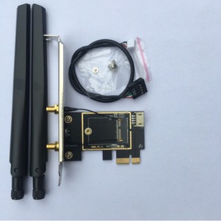 Card WIFI Intel AC 3165 8260 AX200 AX210 có tản nhiệt cho máy bàn