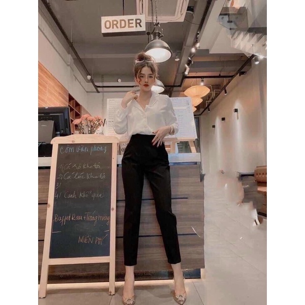 Đổ bộ quần baggy tây lưng thun hothit