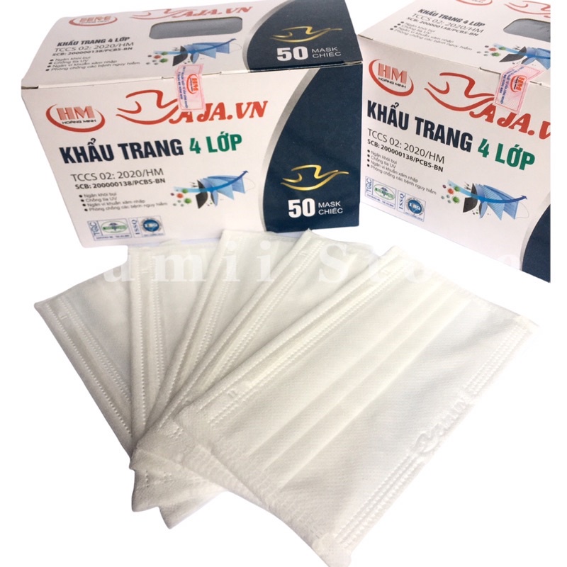 Khẩu Trang Y Tế 4 Lớp cao cấp AJA ( Hộp 50 chiếc) | BigBuy360 - bigbuy360.vn