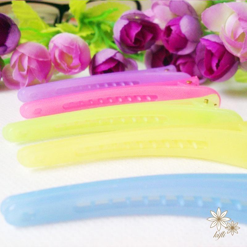 【kifli】Kẹp tóc mỏ vịt đáng yêu bằng nhựa cứng