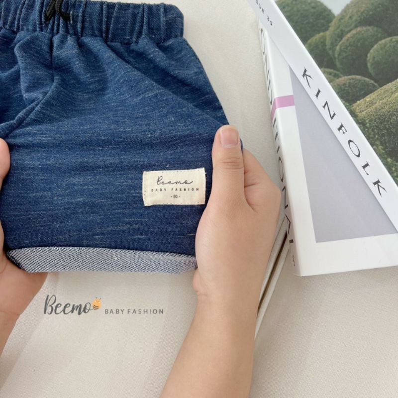 Quần Đùi Giả Jean Cho Bé Trai Bé Gái (8-23kg)- Chất Liệu Cotton Da Cá, Mềm Mại Co Dãn Dễ Chịu