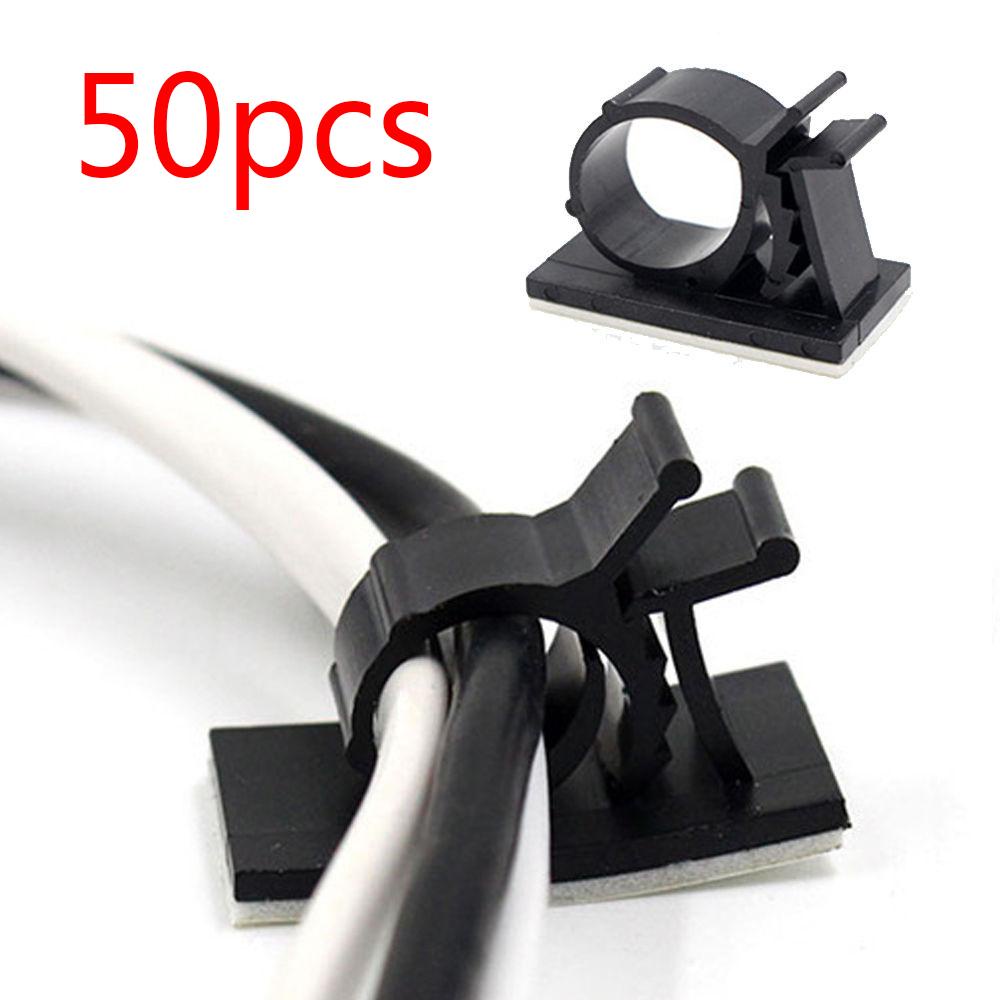 Bộ 50 Kẹp Nhựa Cố Định Dây Cáp Chất Lượng Cao