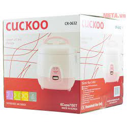 [Hàng chính hãng, Bảo hành 24 tháng] Nồi cơm điện Cuckoo CR-0632 1L