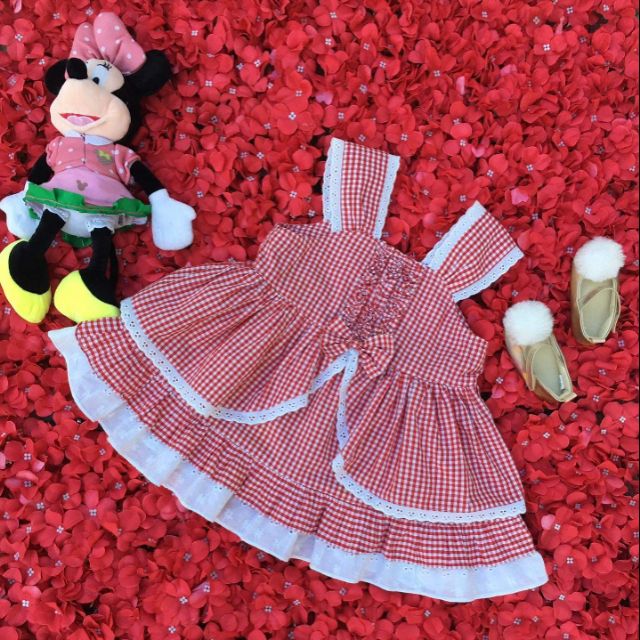 Váy caro cho bé gái