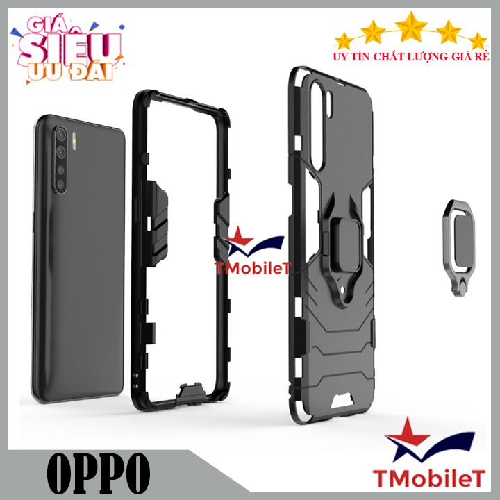 Ốp lưng OPPO A11 A12 A3S A5S A7 A52 A92 A5 A9 2020 F9 F11 11 Pro K3 chống sốc Iron Man gắn giá đỡ iring hỗ trợ xem video