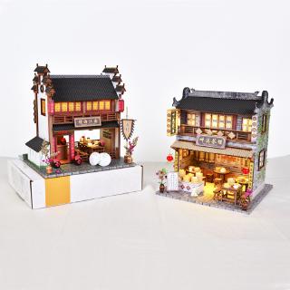 Bộ đồ chơi lắp ráp hình cửa hàng kiểu trung hoa dễ thương đẹp mắt