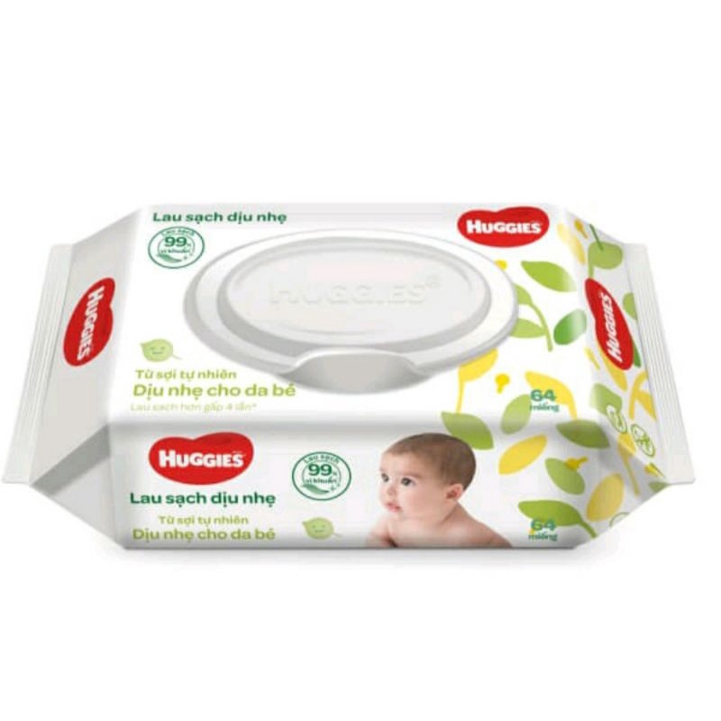 Khăn ướt Huggies gói 64miếng