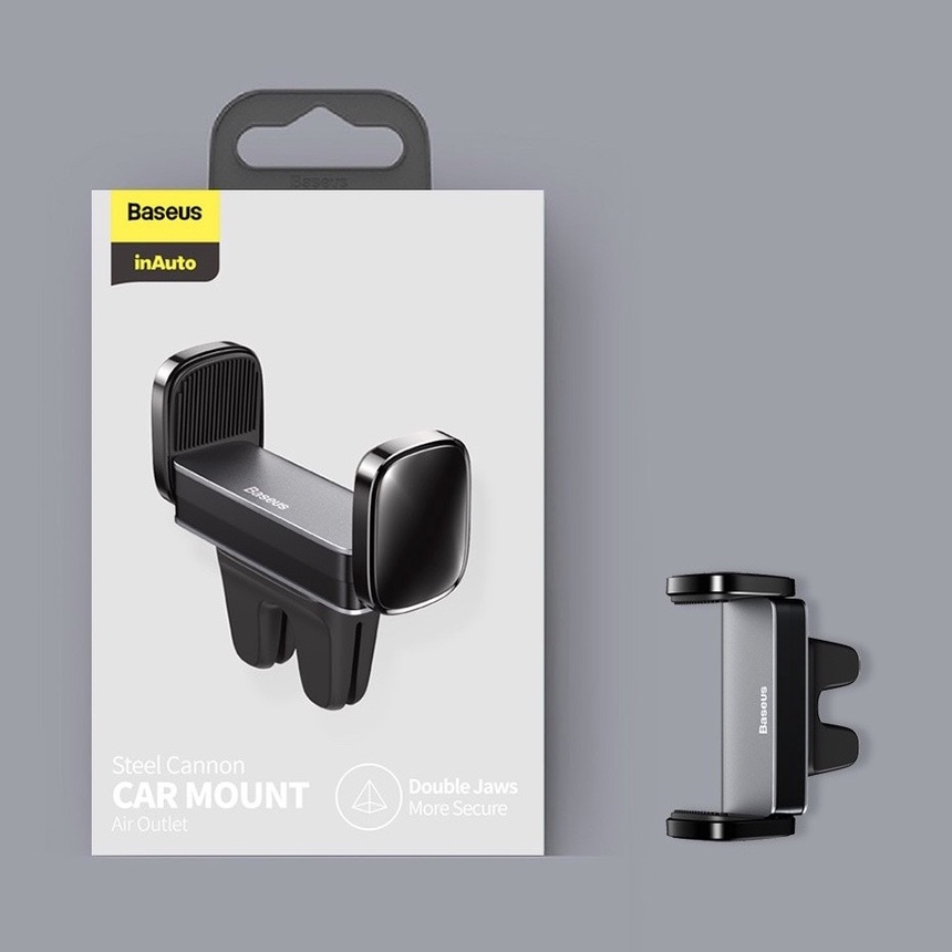 Đế giữ điện thoại dùng cho xe hơi Baseus Steel Cannon Air Outlet Car Mount (nhỏ gọn, gắn khe gió) | BigBuy360 - bigbuy360.vn