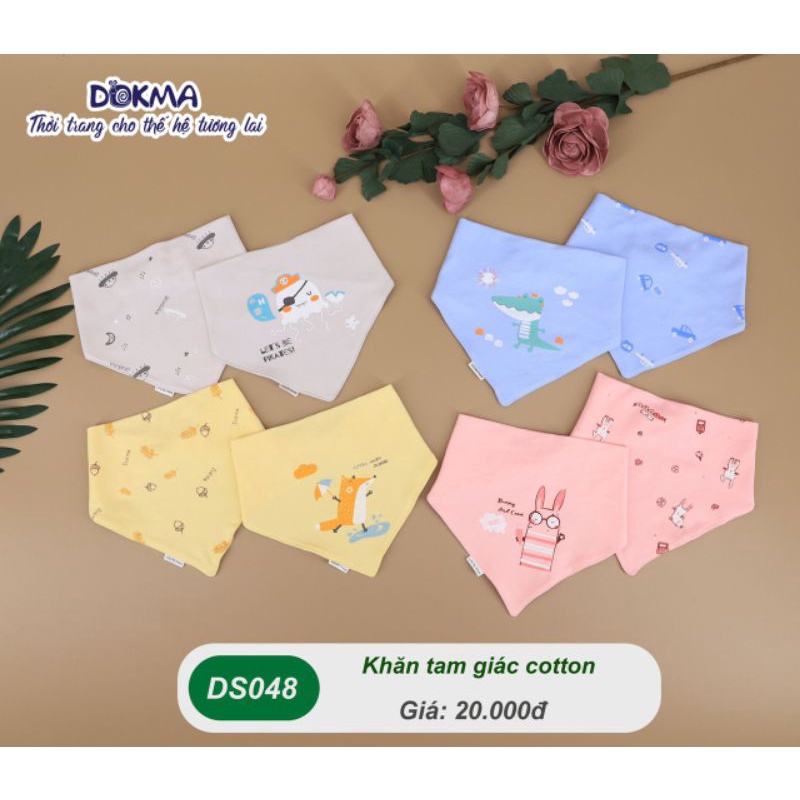 Khăn/Yếm tam giác cotton Dokma