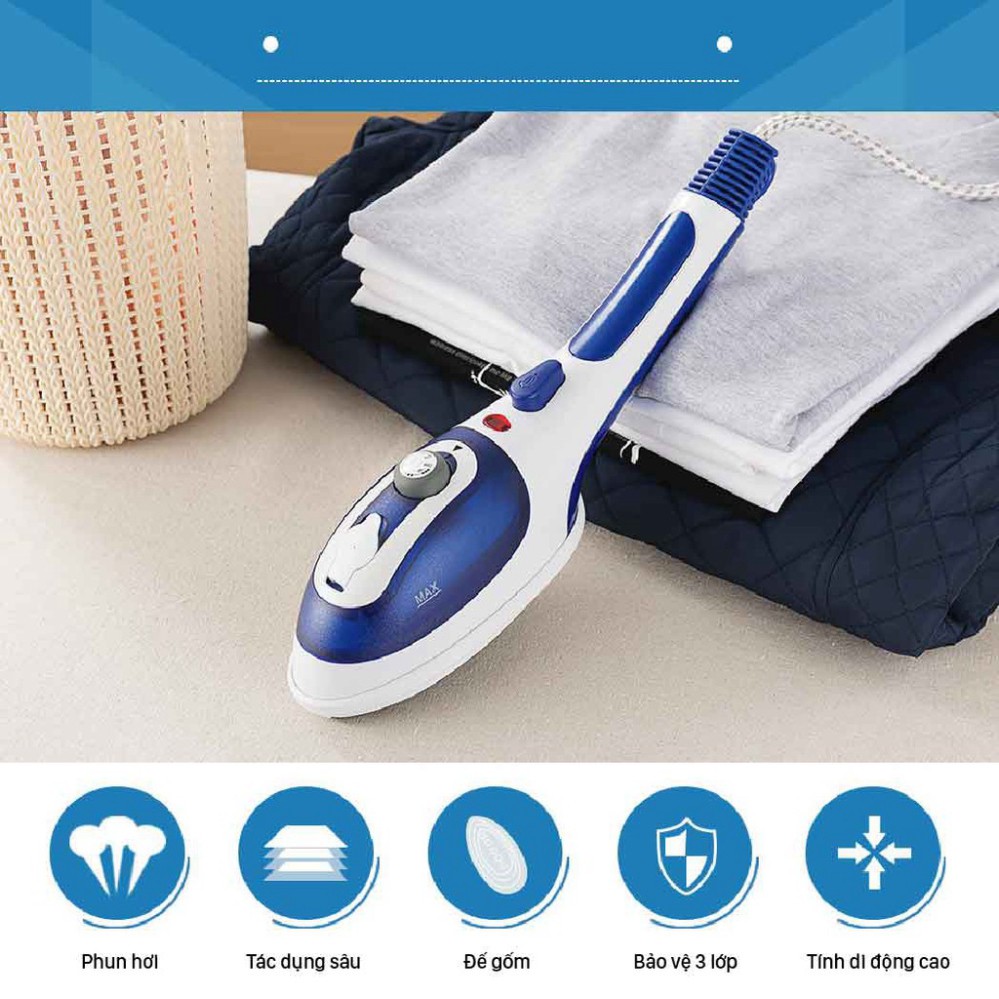 Bàn Ủi Hơi Nước Đứng Cầm Tay Steam Brush Chính Hãng