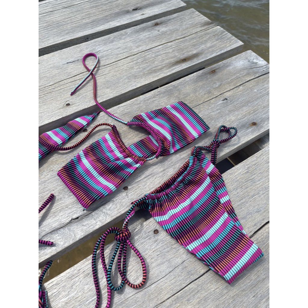 Jeune Bikini họa tiết kẻ Stripe