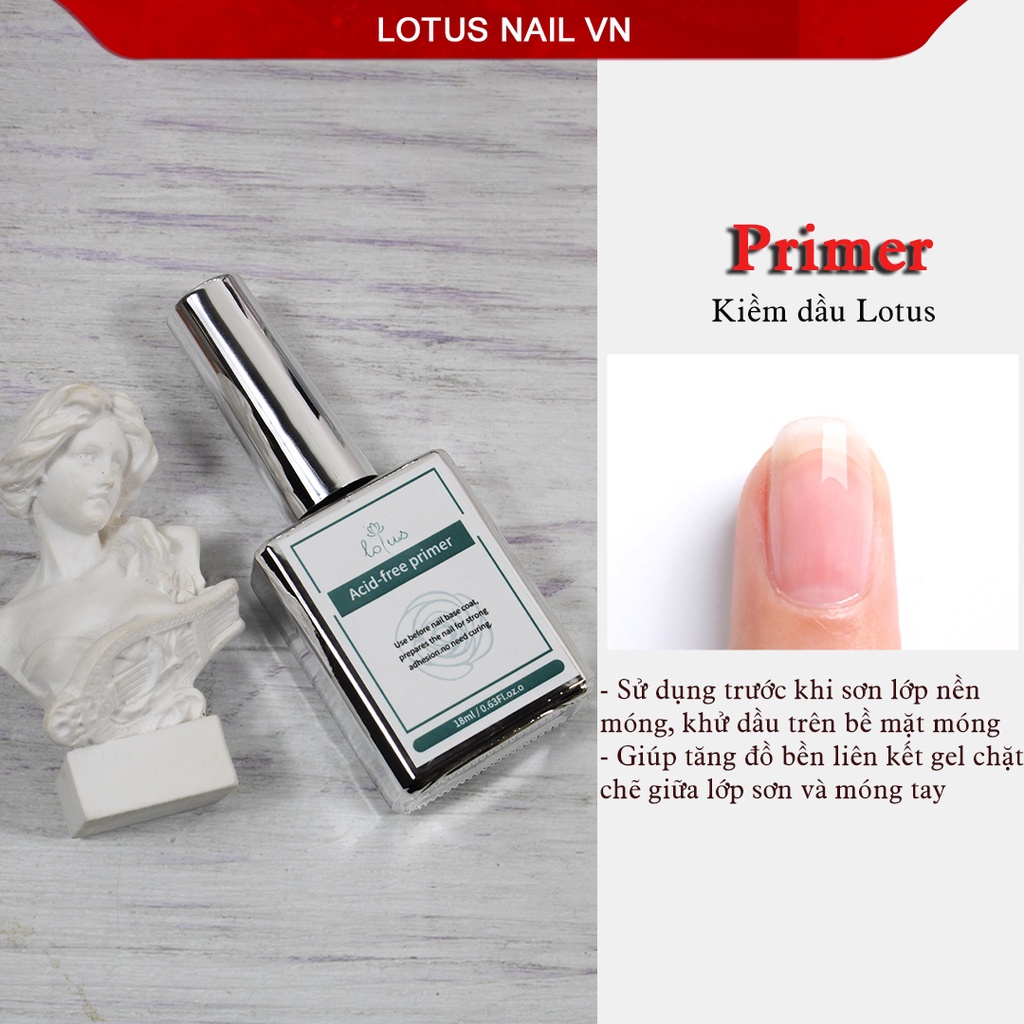Kiềm dầu ( Primer ), khử dầu lotus chai 18ml