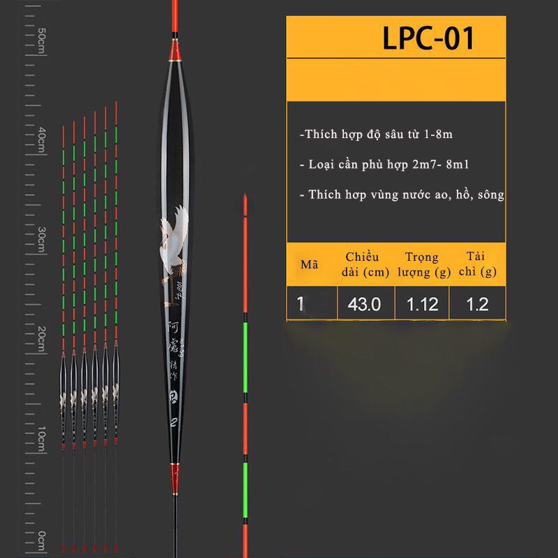 Phao câu Đài Nano siêu nhạy chống lóa mắt , mỏi mắt cao cấp PC-18